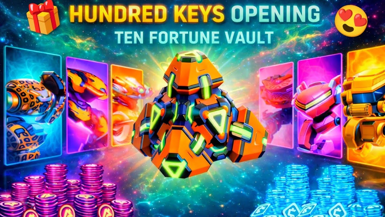 😱 INSANE 100 KEYS Fortune Vault Spin 🔥 I CRAZY Rewards in Mech Arena!? 😮