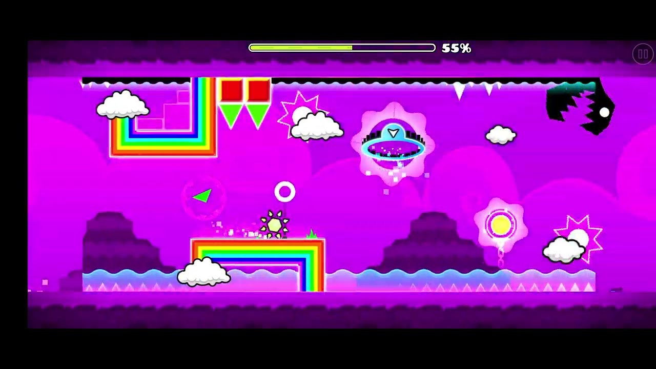Ober the  clouds de geometría dash breeze