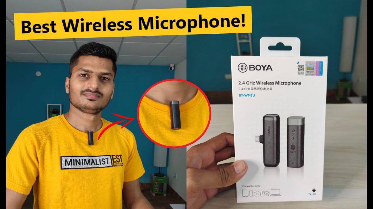 This is Best Wireless Mic For Youtube! | Boya BY-WM3U Microphone Review