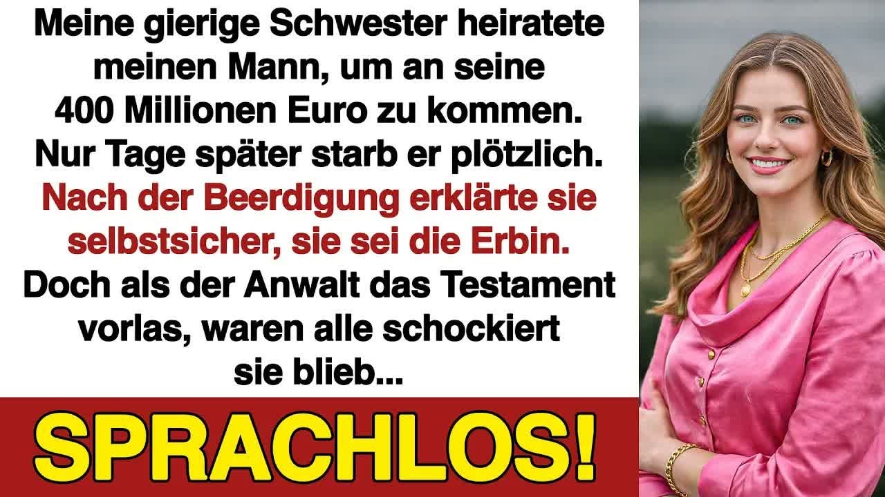 Meine gierige Schwester heiratete meinen Mann, um an sein 400 Mio  € Vermögen zu kommen