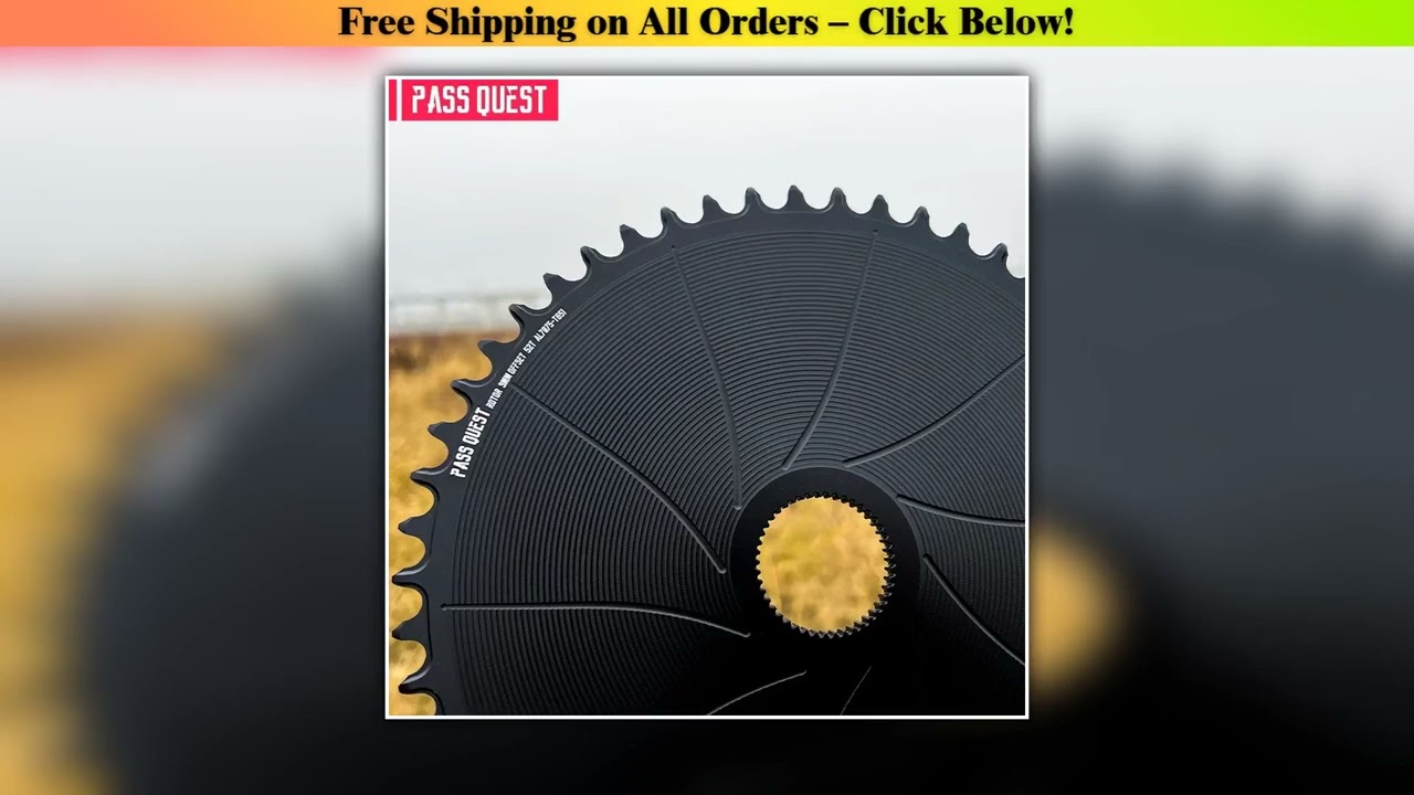 PASS QUEST 3mm Offset AERO Round Narrow Wide Chainring for Rotor VEGAST / ALDHU Direct Mount Crank