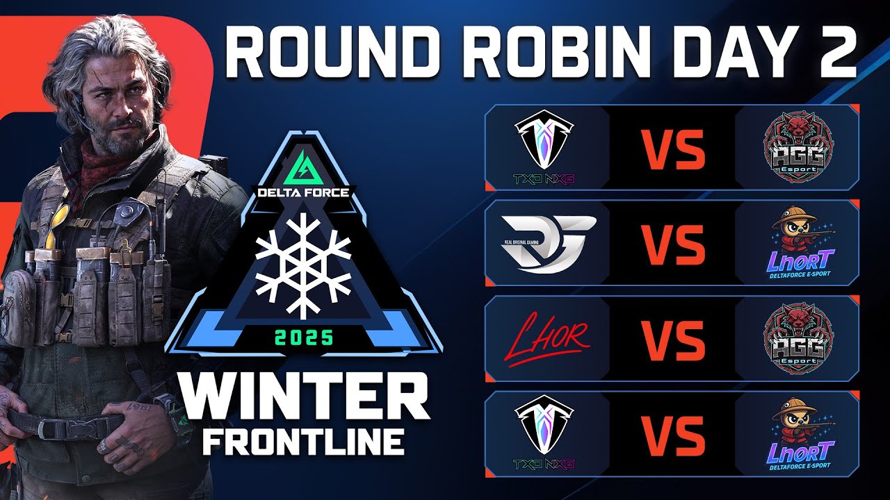 การแข่งขัน Delta Force Winter Frontline 2025 (Warfare PC) | Round Robin Day 2 | Garena® Delta Force