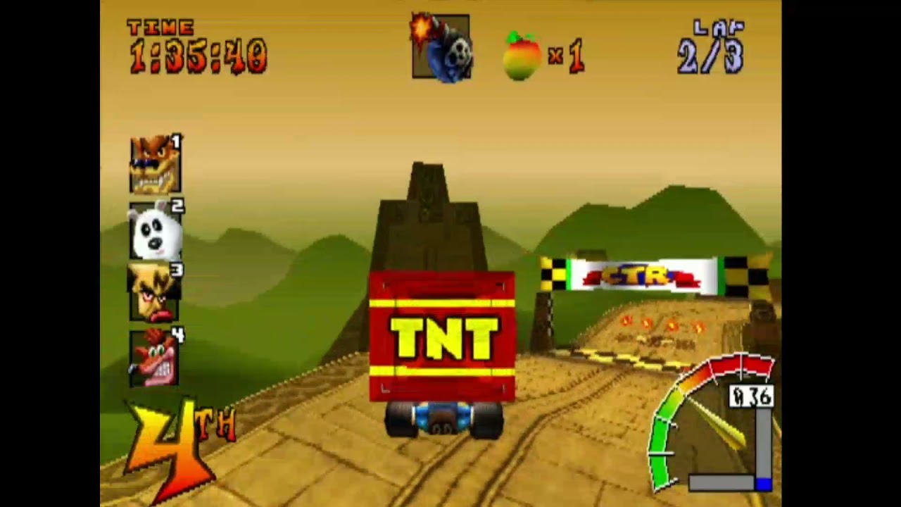 Nitro Cup Hard Mode Playstation 1 Crash Team Racing