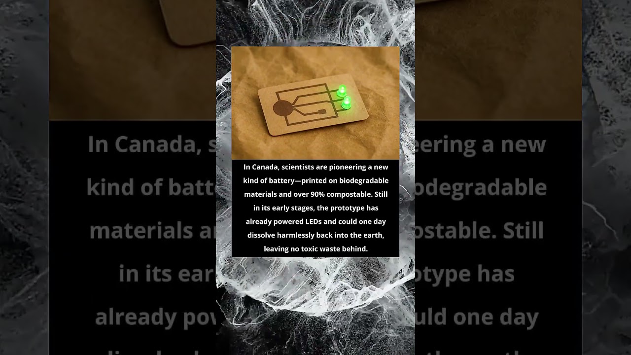 Canada Develops 90% Compostable Biodegradable Batteries &ndash; A Green Tech Breakthrough
