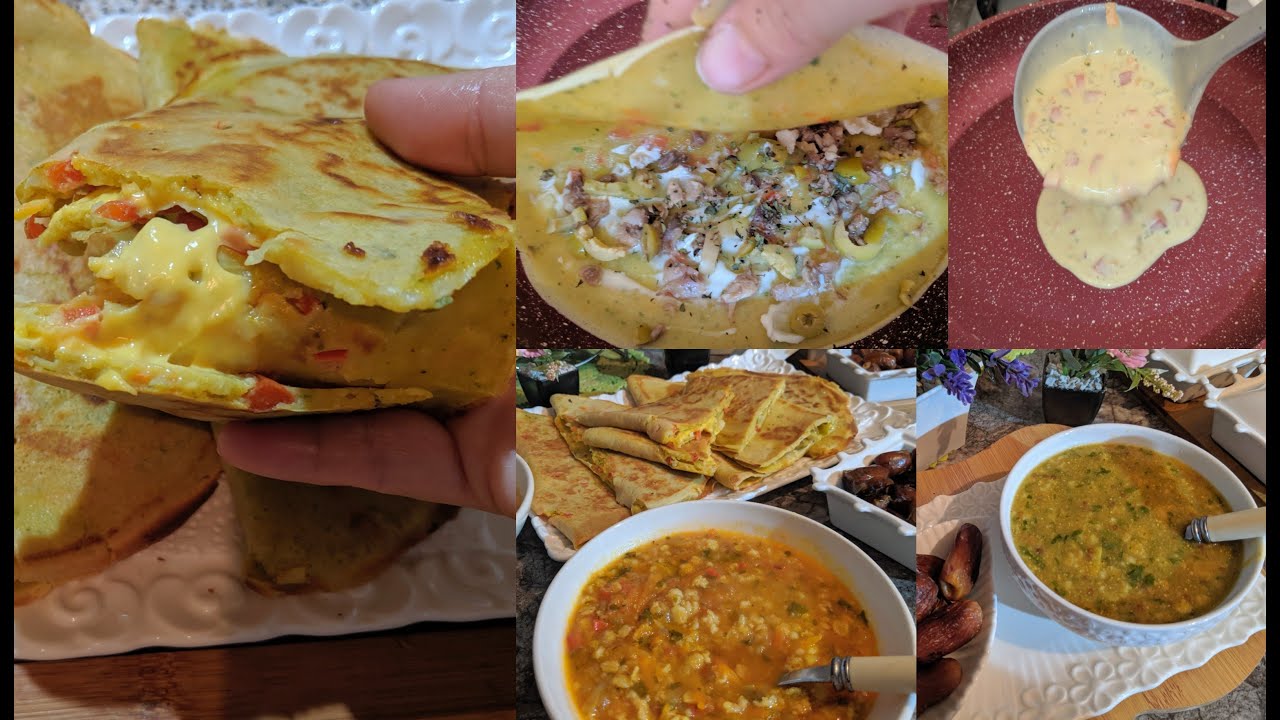 ماتخمري ماتعجني فطائر سائلة خلطي وطيبي+ حساء صحي/ افكار بسيطة تنفعك في رمضان