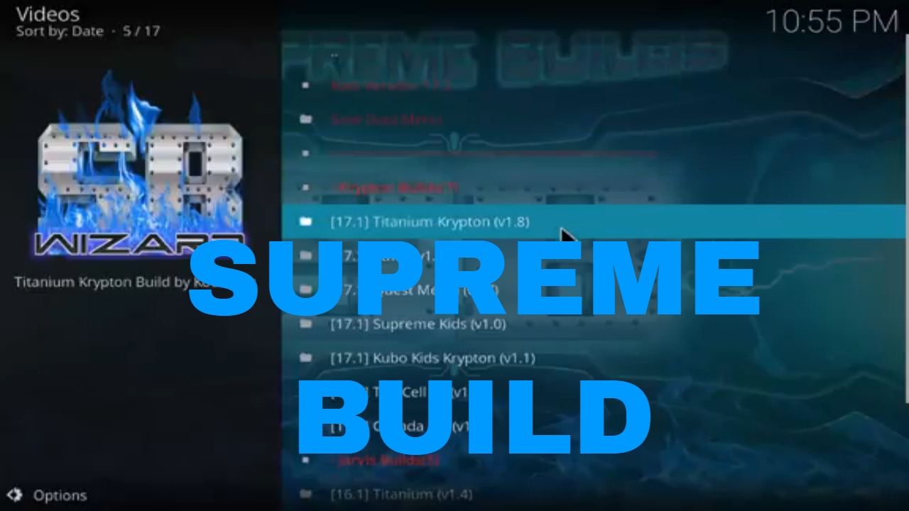 KODI 17.3 KRYPTON SUPREME BUILDS