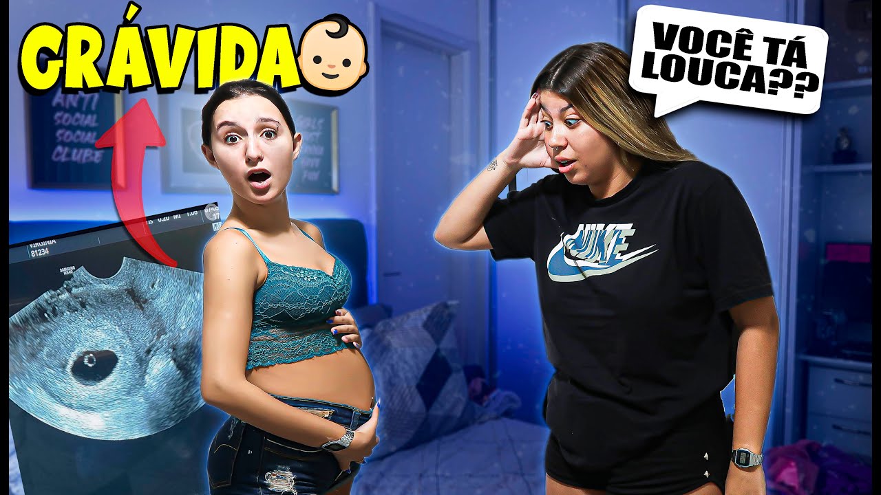 CONTEI PARA MINHA MELHOR AMIGA QUE ESTOU GRÁVIDA!