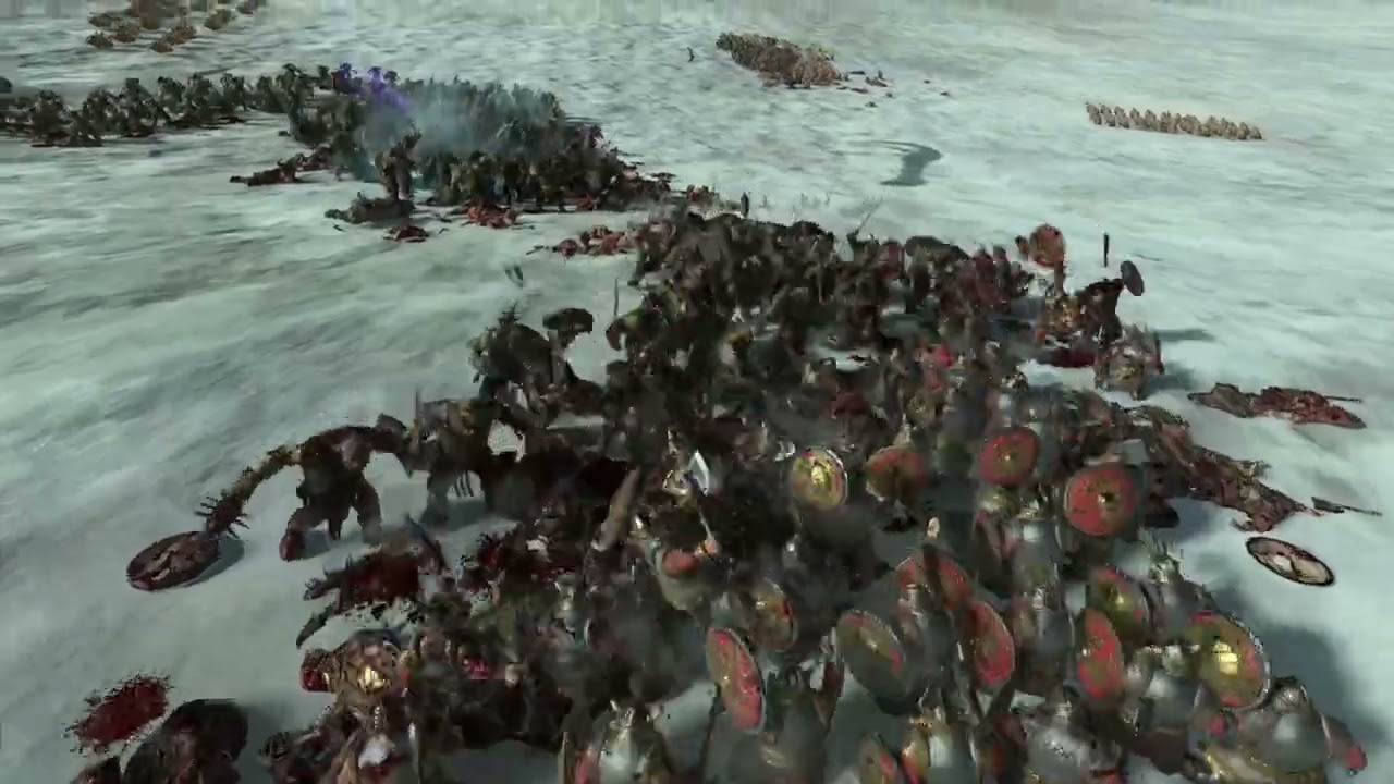 Warhammer Total war 3 Cinematic Knoch'nklappaz vs Karak Kadrin