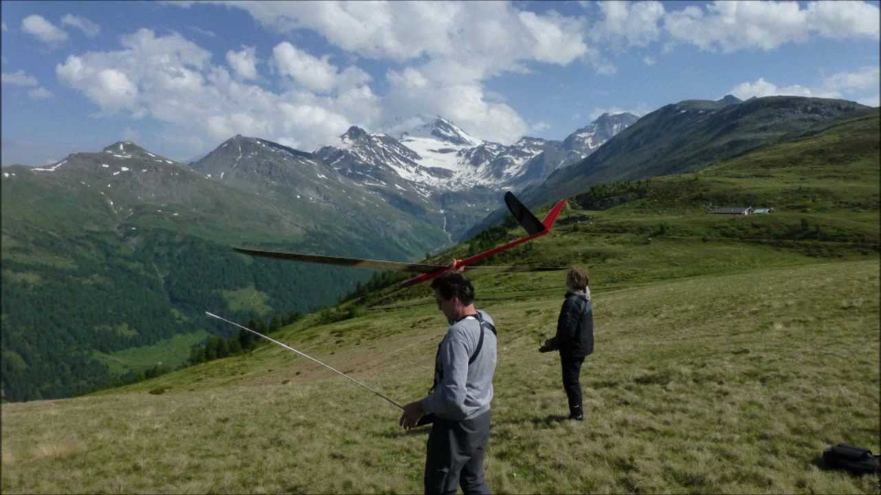 Sport-Klemm auf dem Gebidempass.  Hangflug 2012 Juni