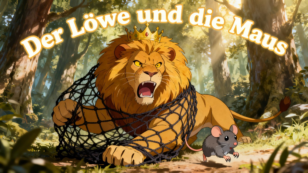 Der Löwe und die kleine Maus – Eine Panchatantra Geschichte