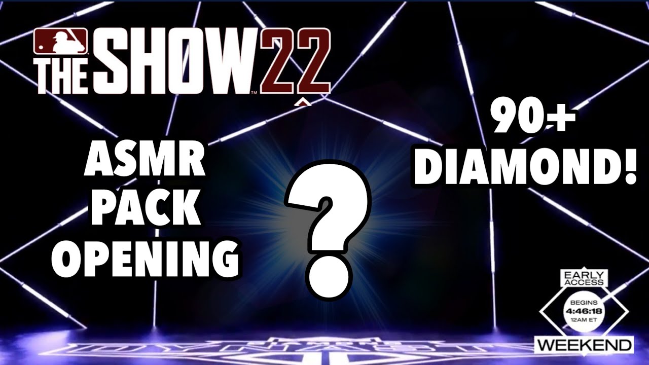 ASMR - MLB The Show 22 Pack Opening! (Multiple Diamonds & Huge Pull!)
