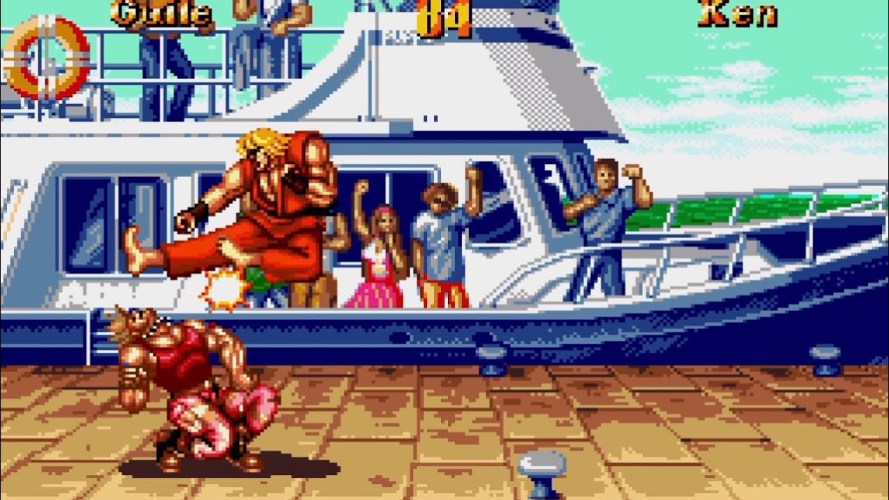 Guile Playthrough | Super Street Fighter 2 (Sega Genesis)