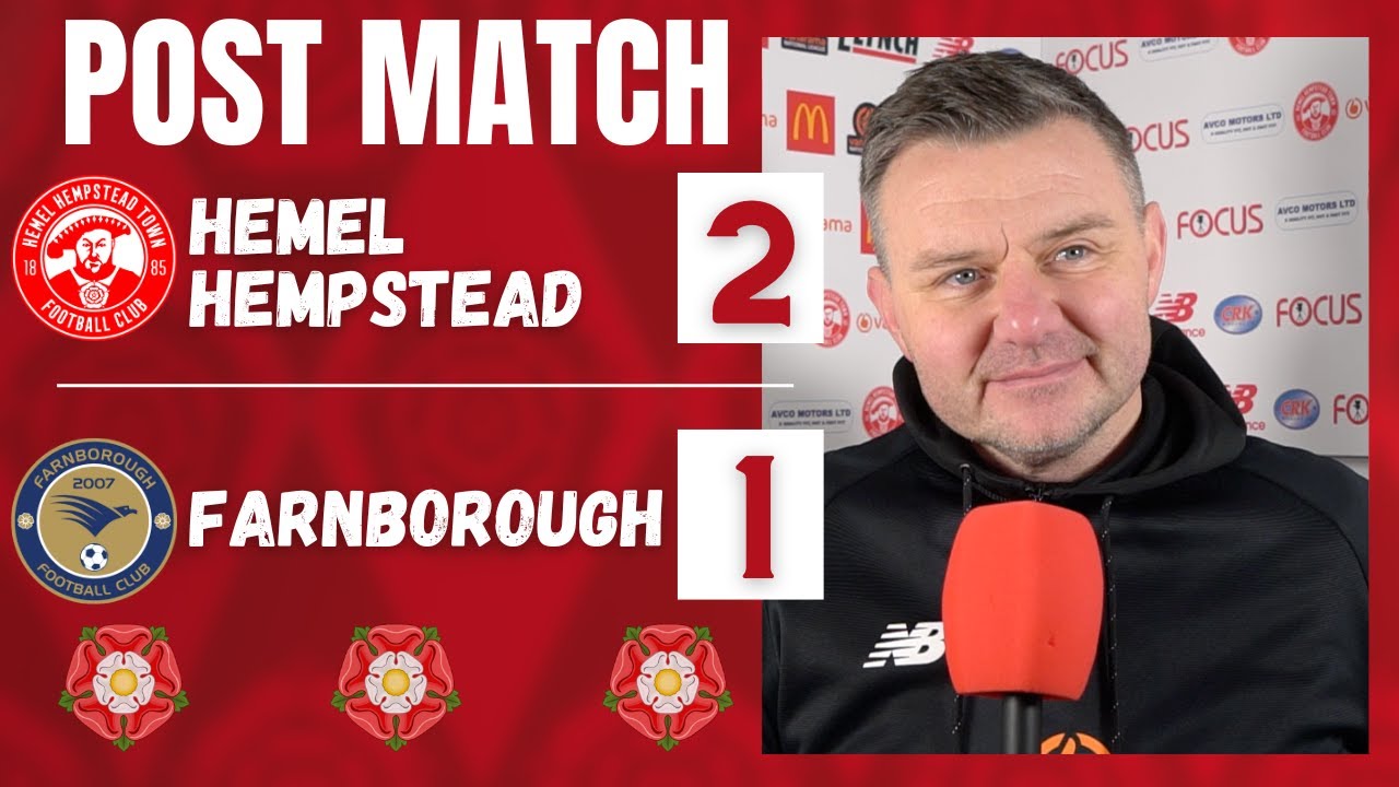 FULL TIME FOCUS | Brad Quinton (Hemel 2-1 Farnborough)