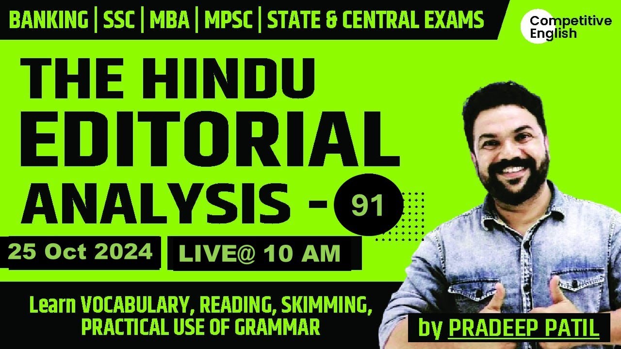 Learn VOCAB, READING, SKIMMING, ERRORS, GRAMMAR USE, 25 October , 2024  - PRADEEP PATIL