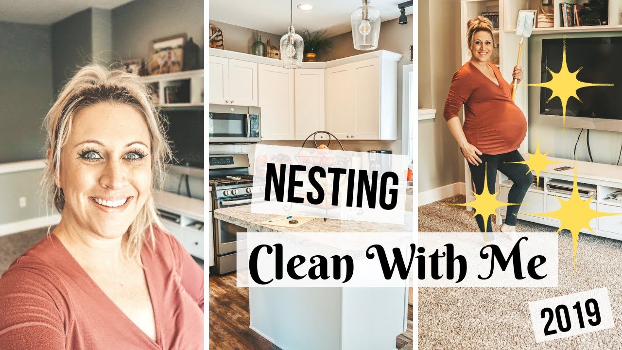 PREGNANT CLEAN WITH ME 2019 | CLEANING MOTIVATION WITH MUSIC | NESTING EDITION