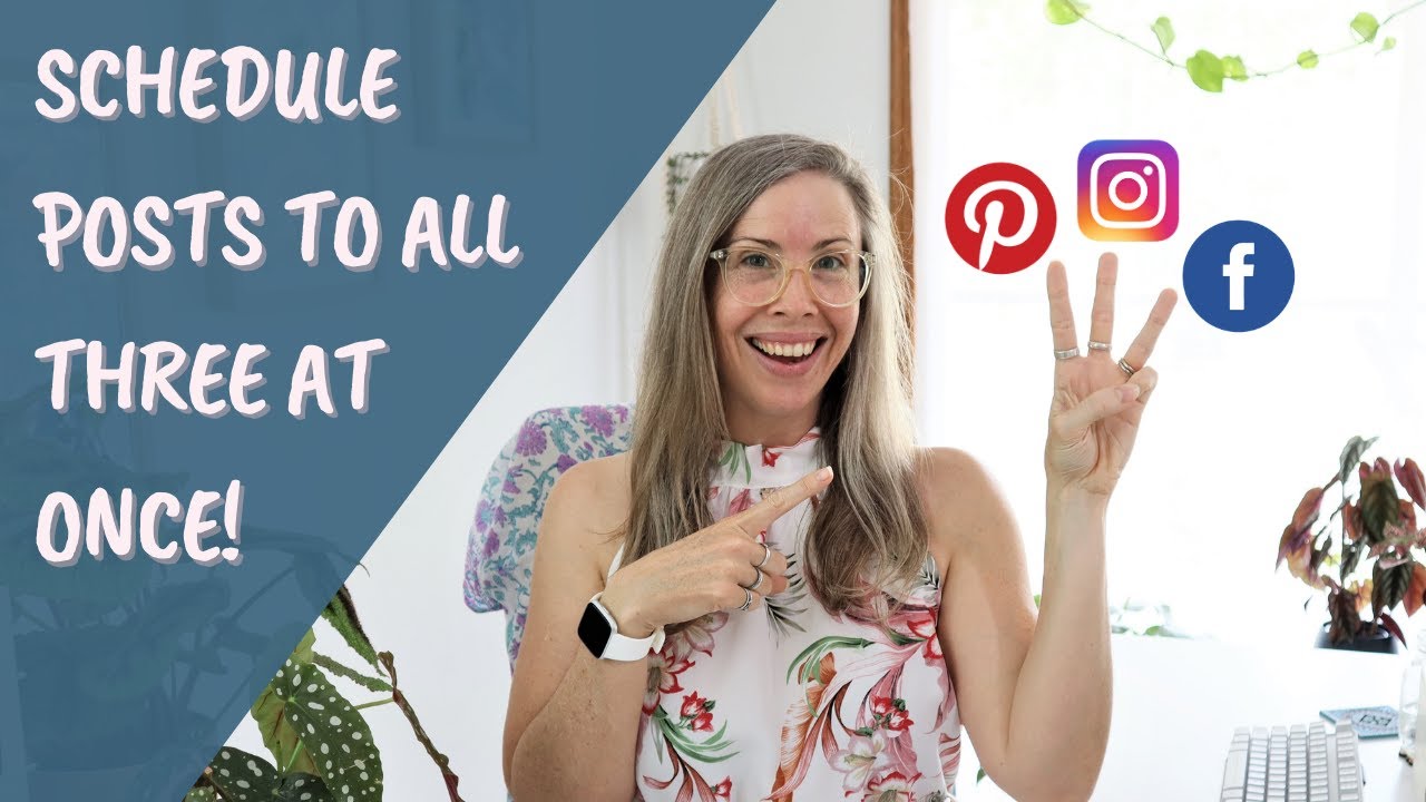 How to schedule a month's worth of Instagram, Facebook & Pinterest Posts at the same time, for FREE!