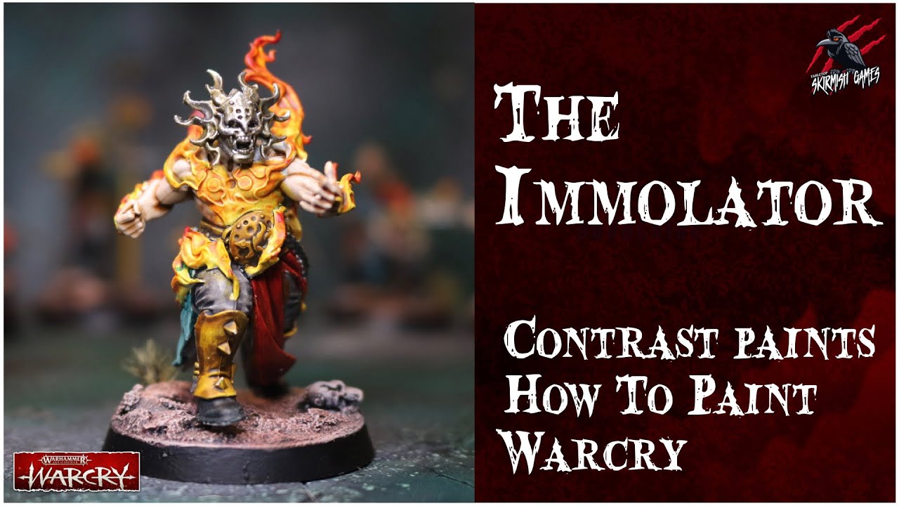 PAINT SCIONS OF THE FLAME WITH CONTRAST PAINTS - IMMOLATOR - Beginner Step by Step Tabletop Ready