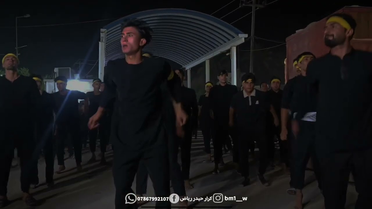 نزول موكب شهداء المرجعيه عشيرة آل جوذر الى حرم الامام عون بن علي (عليه السلام)