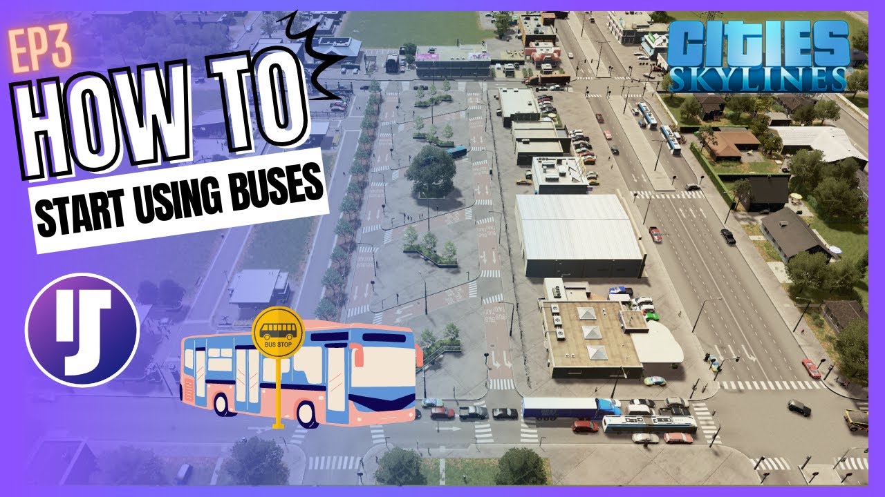 How to Start Using Buses | Let's Play Cities: Skylines EP 3