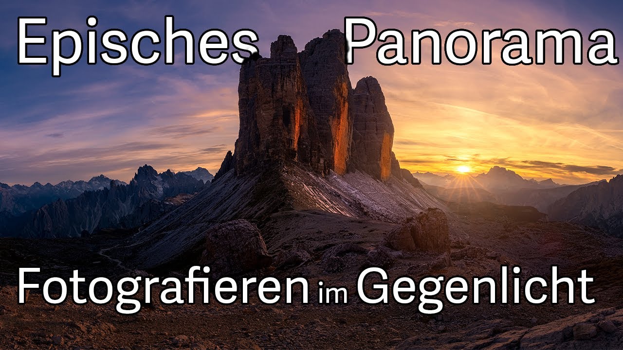 Episches Panorama fotografieren mit Sonne im Bild, Tutorial