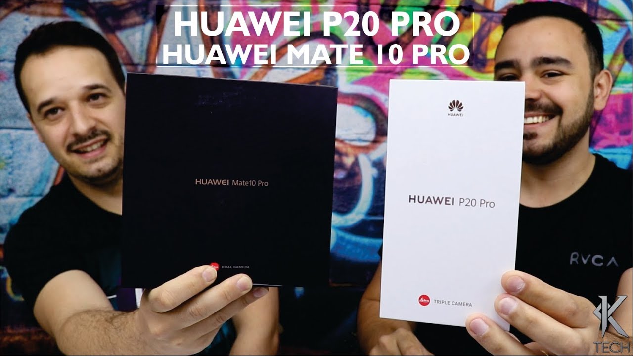 HUAWEI P20 PRO E HUAWEI MATE 10 PRO - UNBOXING DUPLO PORTUGUÊS BRASIL