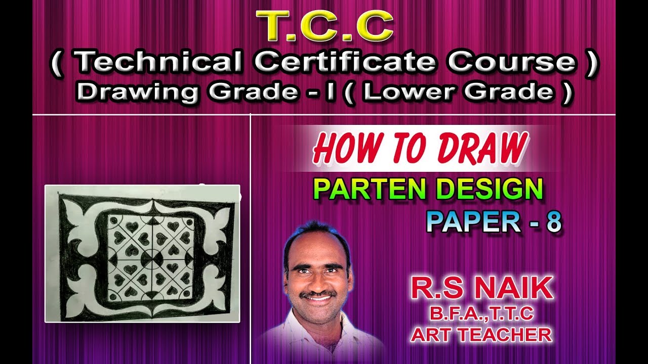 TCC DRAWING OF PATTERN DESING LOWER PAPER_8 || RSNAIK ||