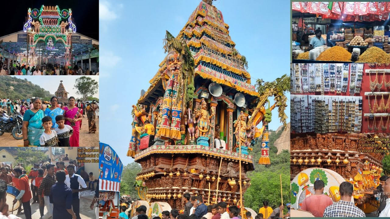 வள்ளிமலை முருகன் கோவில்  தேர் திருவிழா / Vallimalai Temple Car Festival/ Vlog / Purchasing.