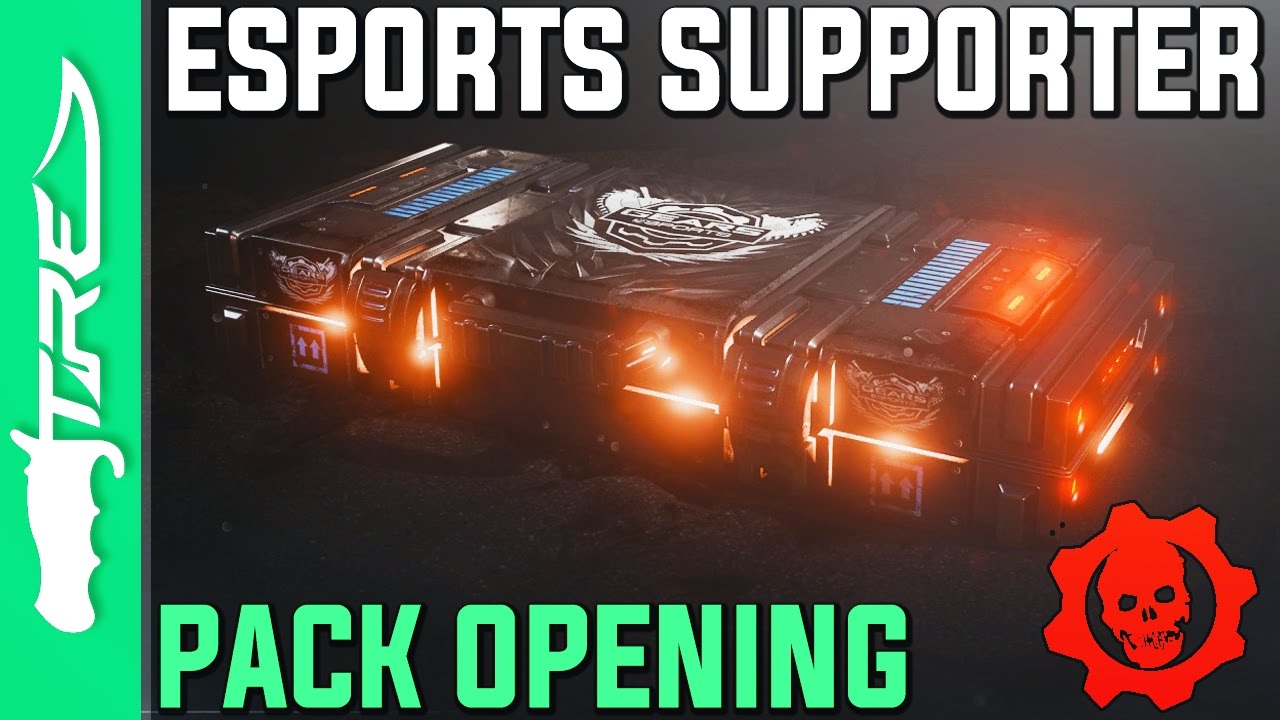 BLACK STEEL SKINS! - Gears of War 4 Gear Packs Opening - 5 ESPORTS SUPPORTER 1 PACKS (Pack Opening)