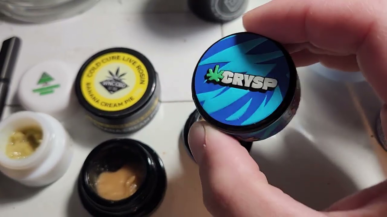 Thca Hash Rosin review 4 different companies WNC CBD Bay smokes Gold Canna and Crysp