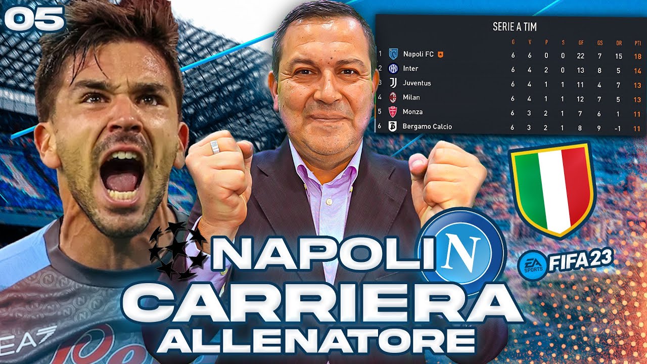 😍 IMBATTIBILI: PRIMO POSTO e PRIMA PARTITA di CHAMPIONS! CARRIERA ALLENATORE NAPOLI FIFA 23 Ep.5