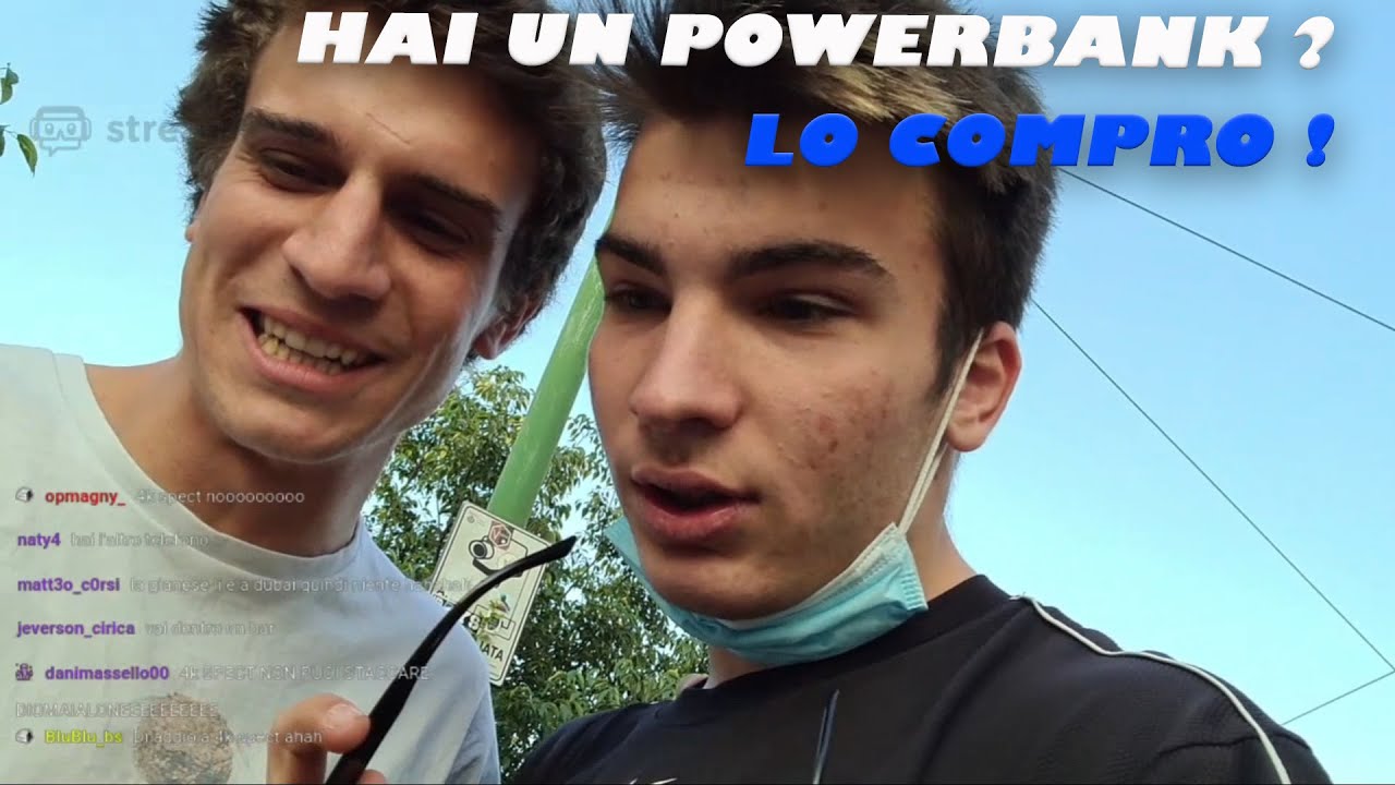 IL GABBRONE COMPRA UN POWERBANK DA UNO SCONOSCIUTO IN LIVE!!!!!