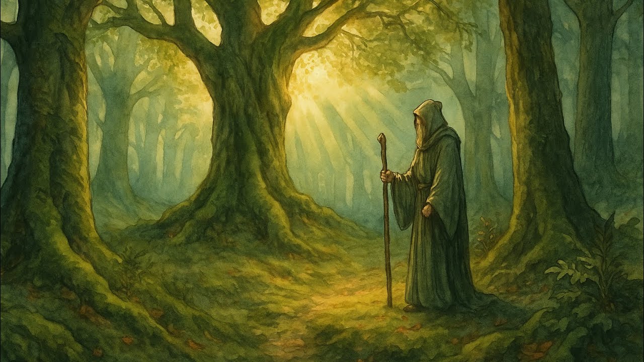 🌳 Sacred Grove | Celtic Harp & Healing Ambience | Deep Meditation & Spiritual Calm | 1 Hour