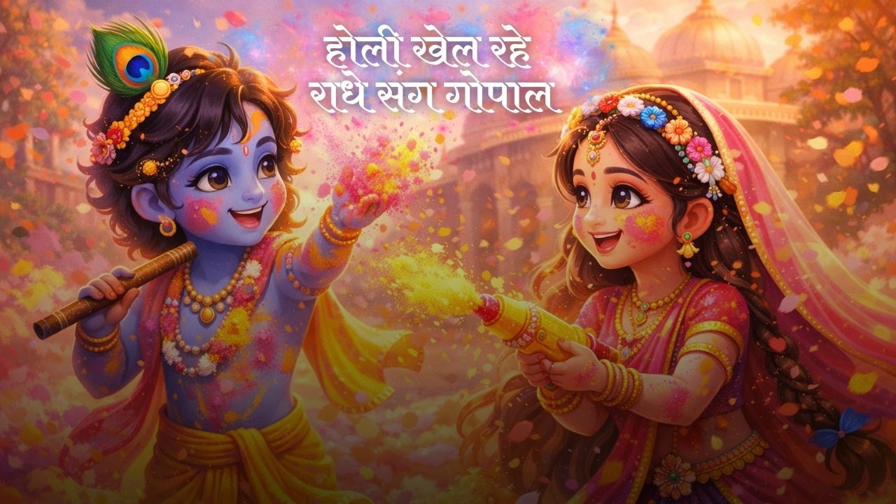 होली खेल रहे राधे संग गोपाल | Radha Krishna Holi Bhajan 2026 | Vrindavan Holi Special