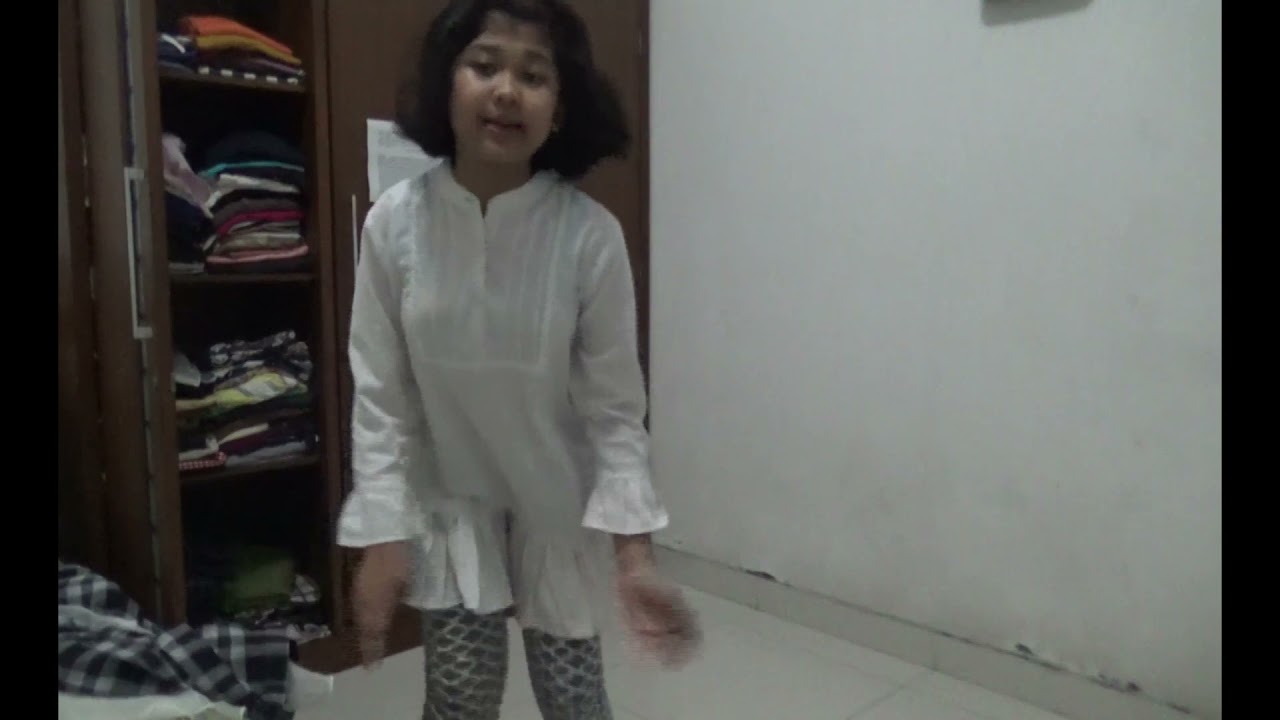 trying on my mom's clothes