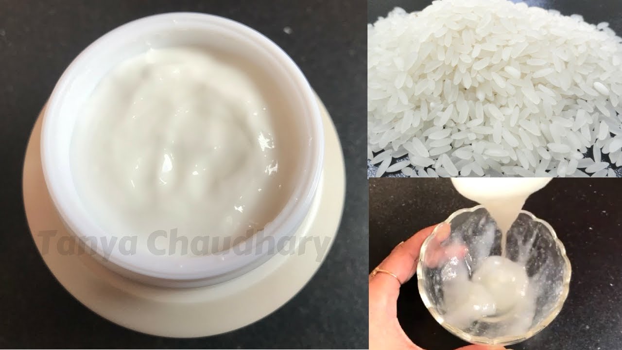 DIY RICE CREAM | Skin Whitening Anti Aging Face Cream | Japanese Fair Skin Secret