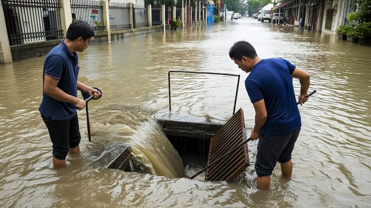 Unclogging Urban Drains to Prevent a City Disaster
