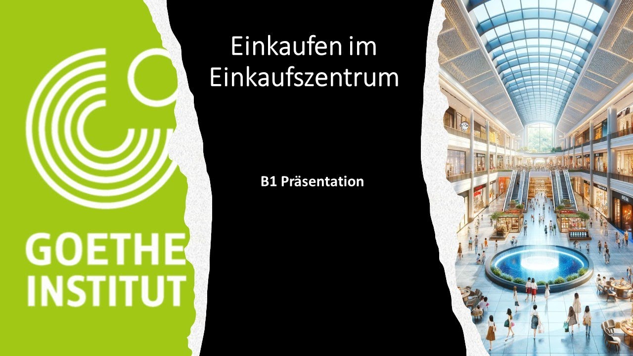 Einkaufen im Einkaufszentrum B1 Thema