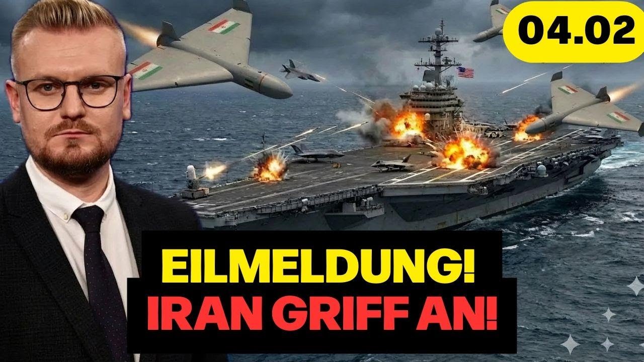 EILMELDUNG: Iran greift US-Flugzeugträger an! F-35 holt Shahed über der Abraham Lincoln vom Himmel