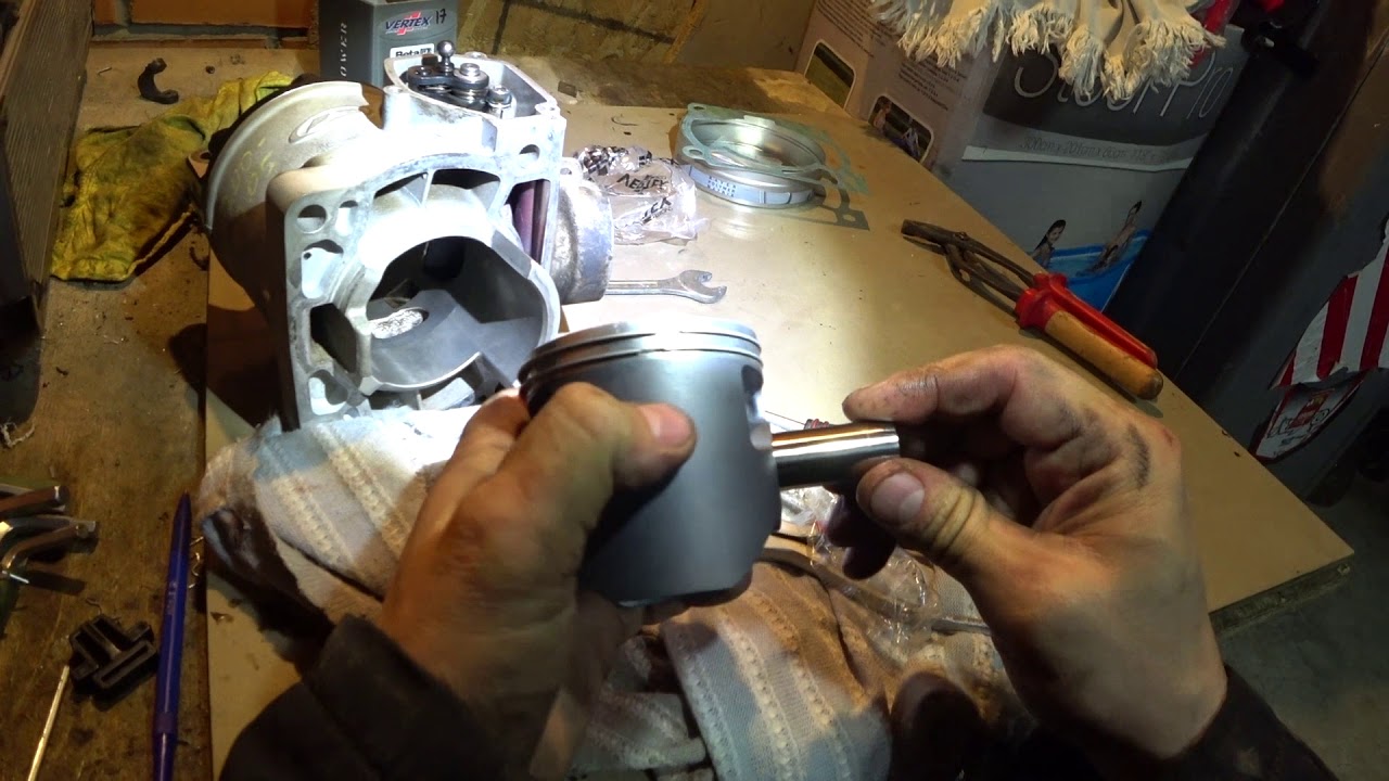 Замена поршня Beta 300RR