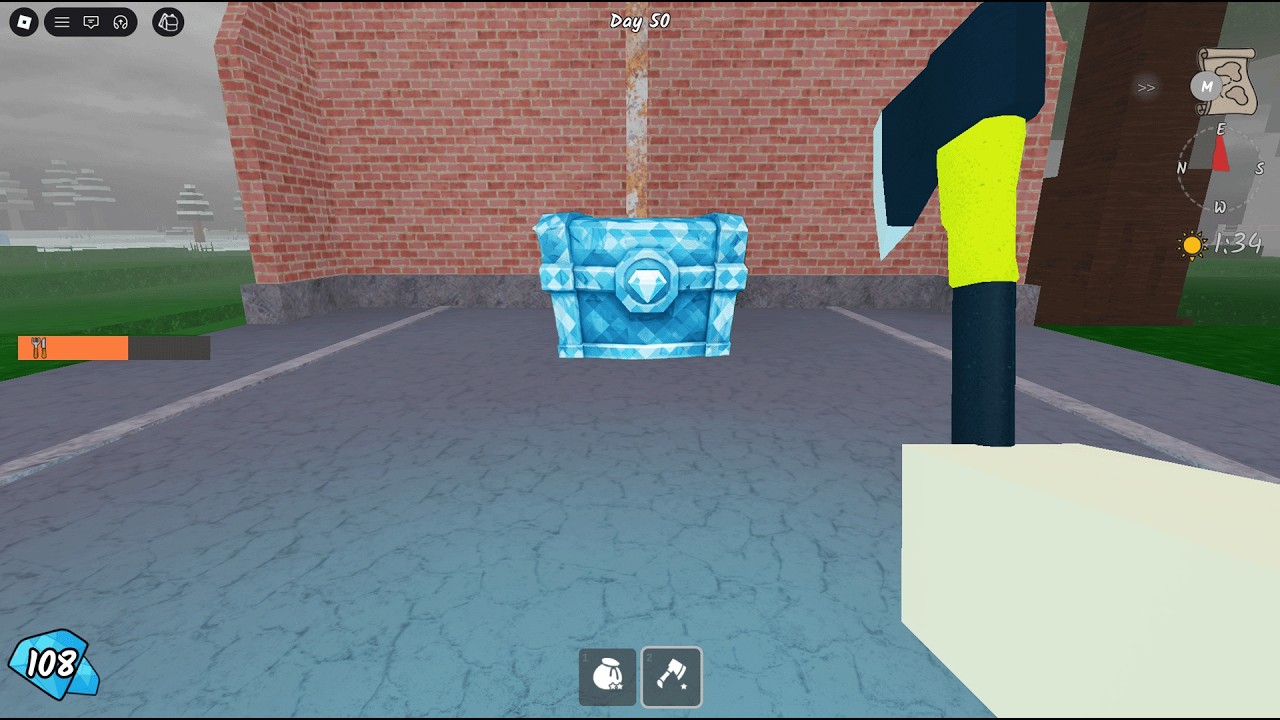 I FOUND A NEW DOUBLE DIAMONDS CHEST in 99 Night in The Forest! Roblox
