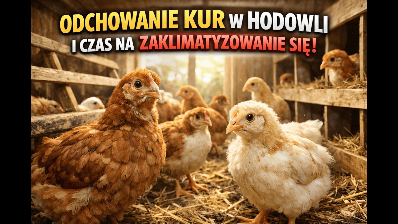 Odcinek 1865 #3 PRZYSTOSOWANIE KUR DO WARUNK&Oacute;W W HODOWLI! KIEDY USIĄDĄ NA GRZĘDĘ I DO GNIAZD?