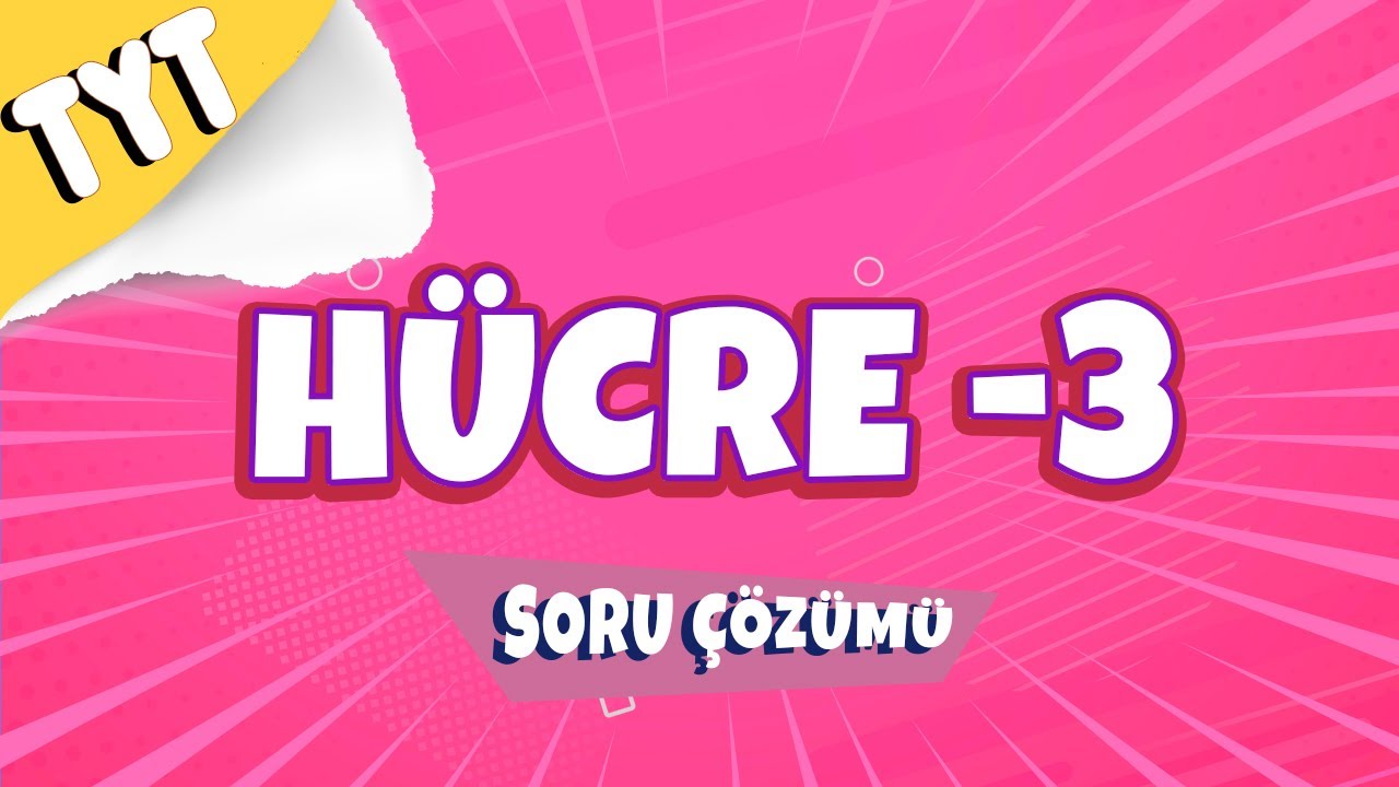 Hücre -3 Soru Çözümü | TYT 2022 #hedefekoş