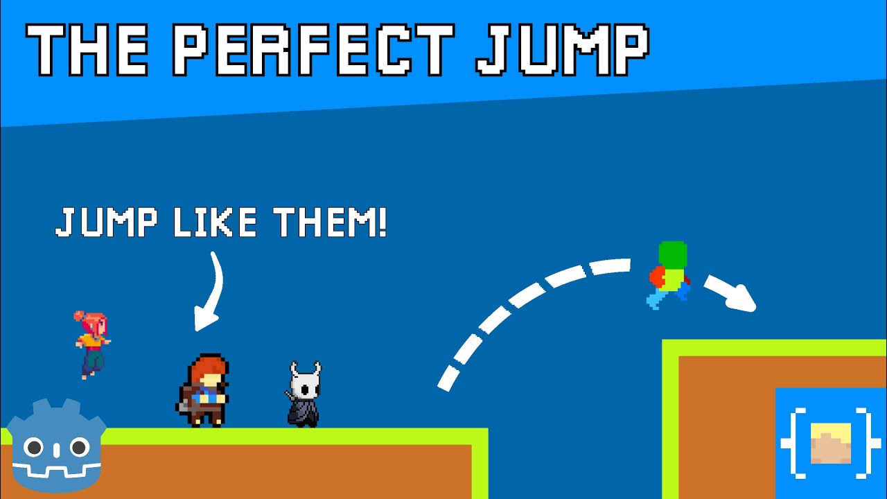 Code A PERFECT 2D PLATFORMER JUMP | Godot Platformer Tutorial 003