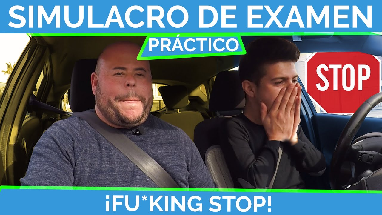 Por un doble stop ¿en serio?. 1 Falta grave en el examen de conducir