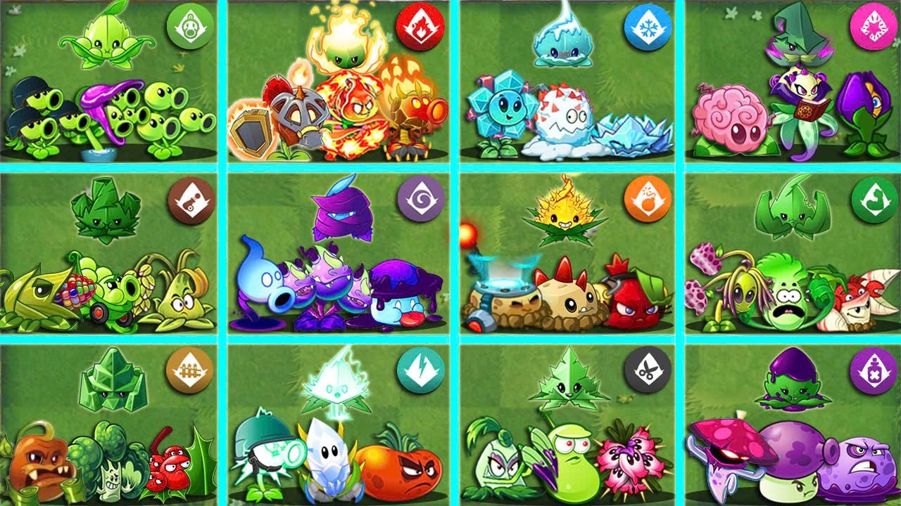 Random 12 Team Plants Vs 4 Team Zombie - Who will win? - Pvz 2 Team Plant Vs Team Plant