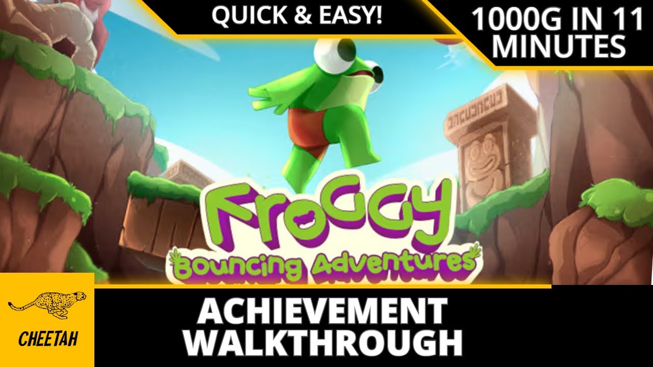 Froggy Bouncing Adventures - Achievement Walkthrough (1000G IN 11 MINUTES) QUICK & EASY!