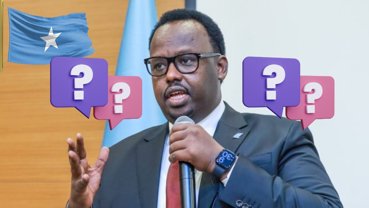 Somalia’s Deputy Prime Minister Salah Jama responds to a critical question
