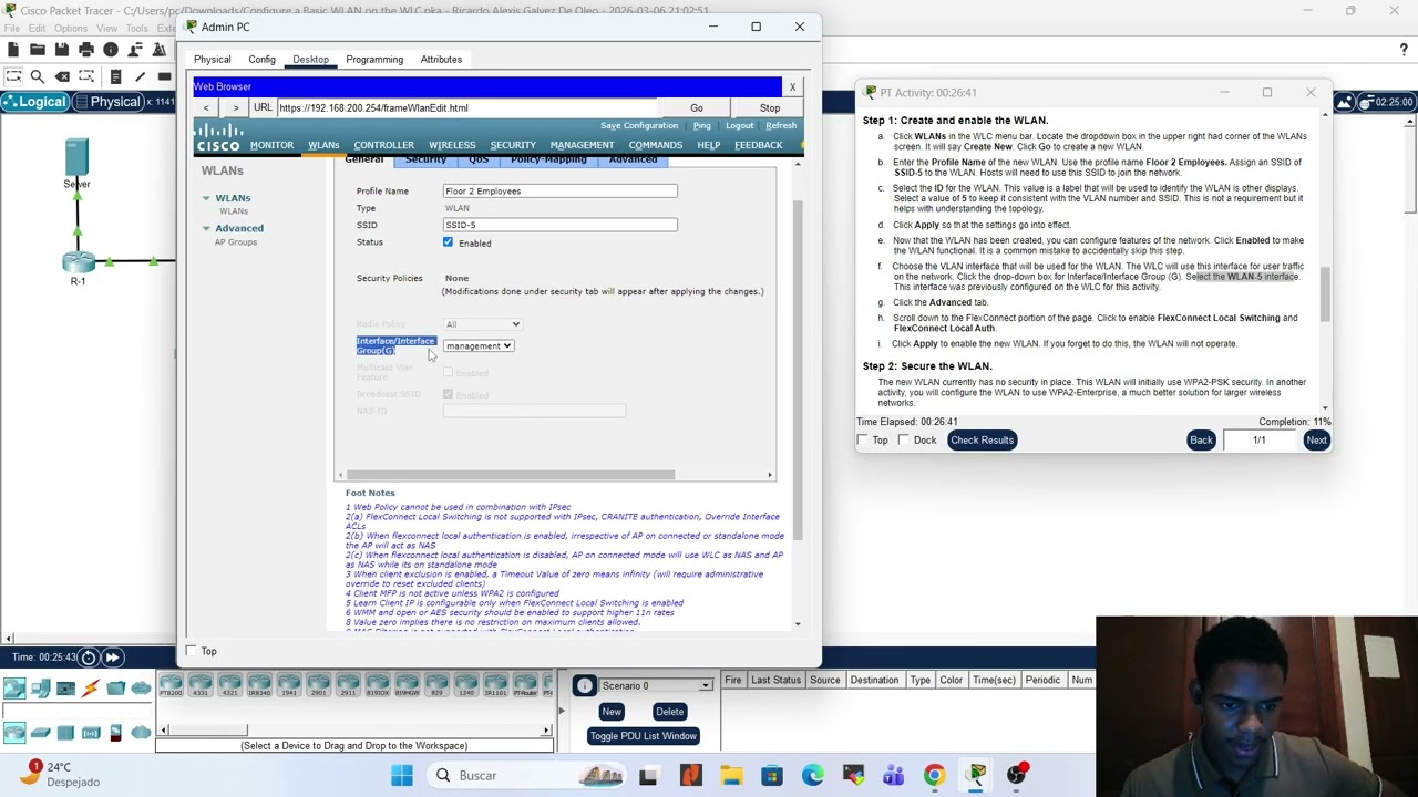 Configure a Basic WLAN on the WLC