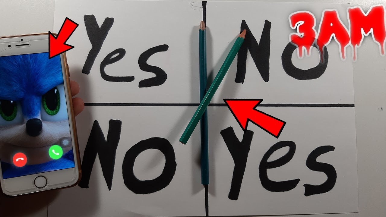 NE JAMAIS FAIRE LE CHARLIE CHARLIE CHALLENGE EN APPELANT SONIC à 3H DU MATIN !