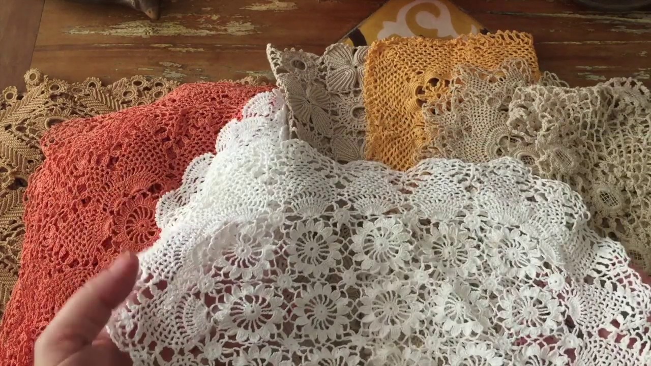 Idéias para decorar a mesa com crochê. SOUPLATS, TRILHOS E TOALHAS